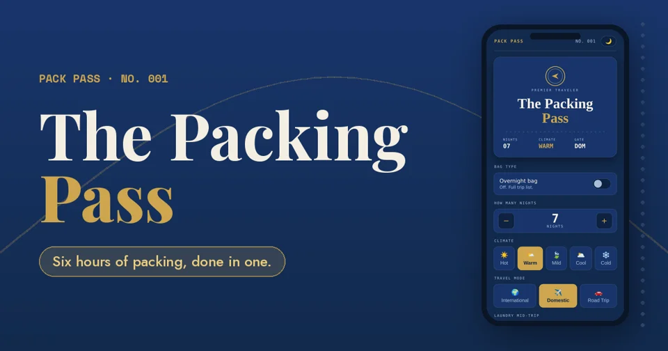 Packing Pass app preview