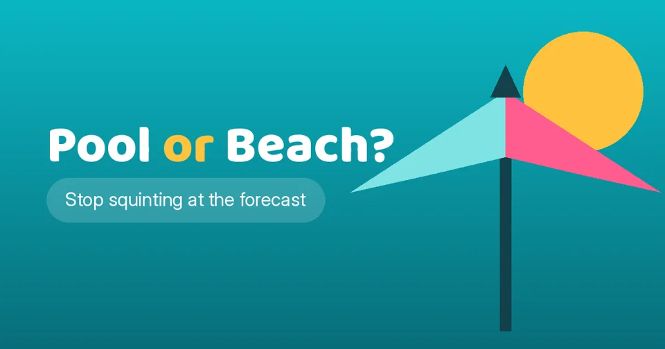 Pool or Beach app preview